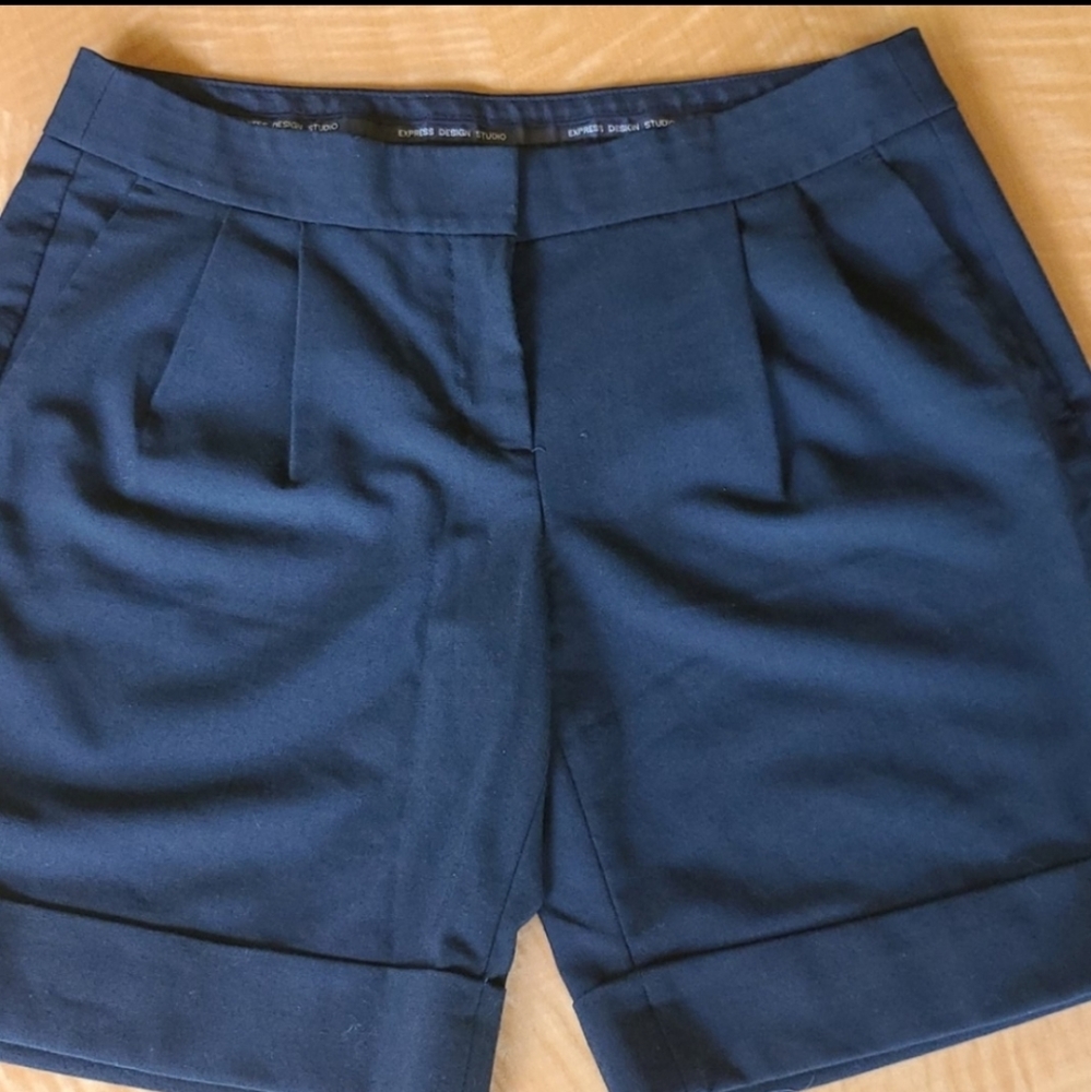 Express black dress shorts